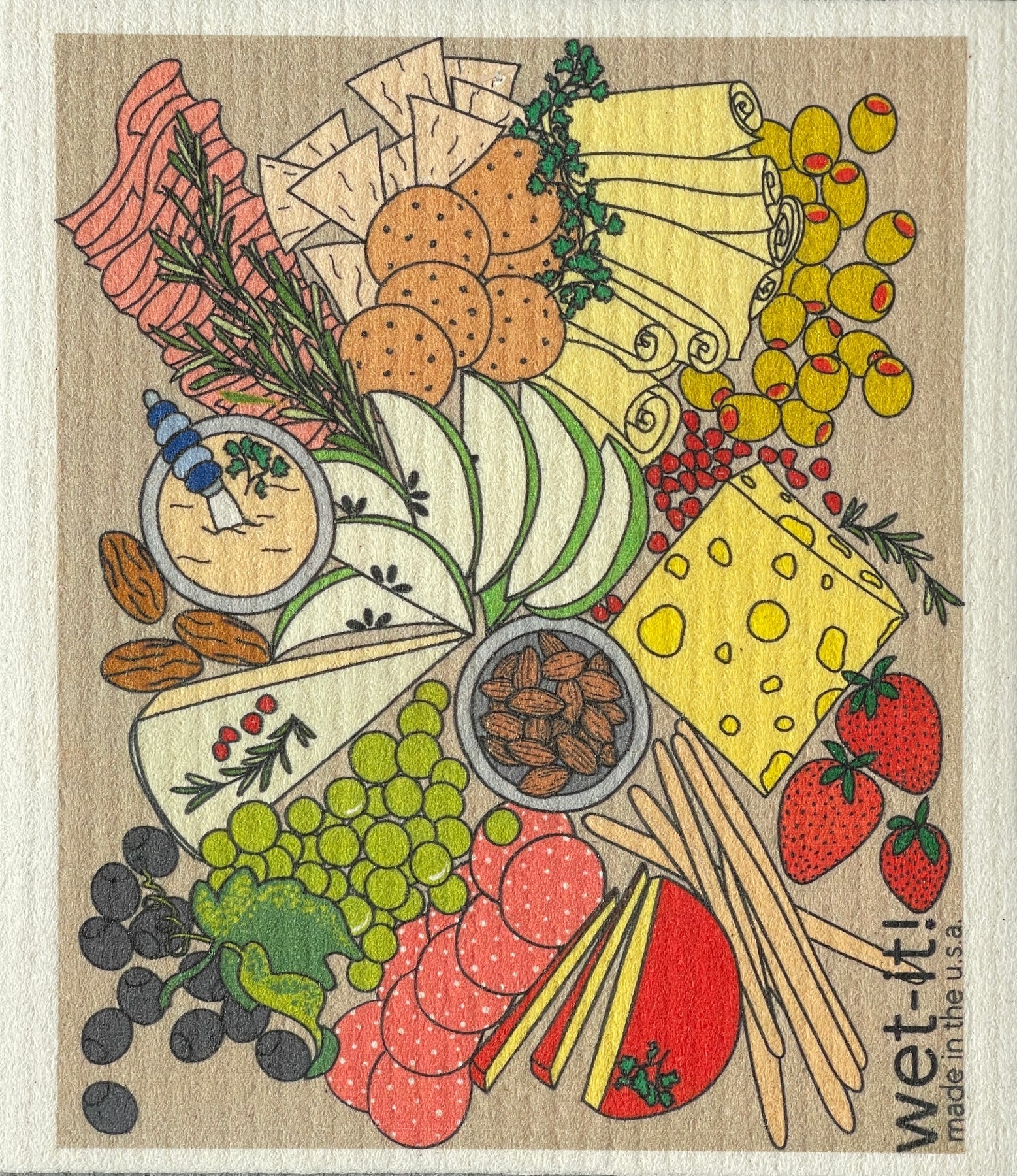 Wet-it! Swedish Cloth - Charcuterie 6.75in.x8in.