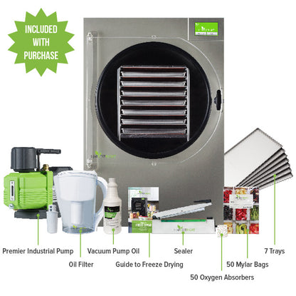 Harvest Right - XL 7 Tray Freeze Dryer - Stainless Steel w/ Mylar Starter Kit