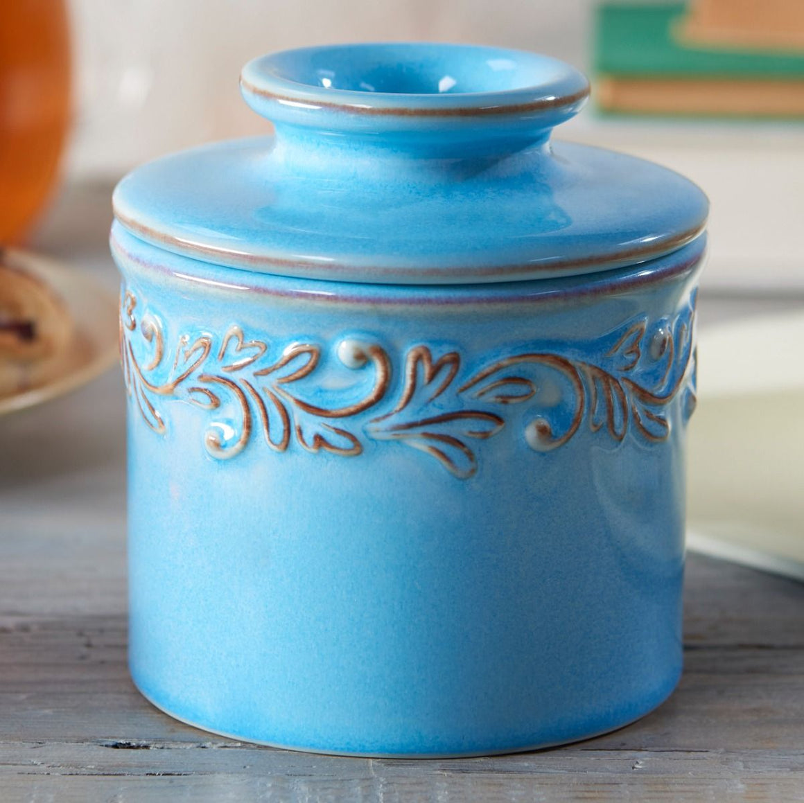 Butter Bell Crock Powder Blue