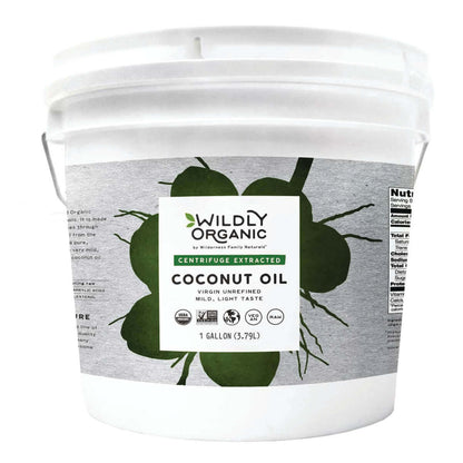 Coconut Oil Extra Virgin Raw Centrafuge Extracted 1 Gallon