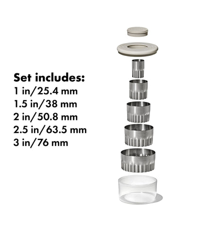 OXO Cookie / Biscuit Cutter Set - Double-Sided