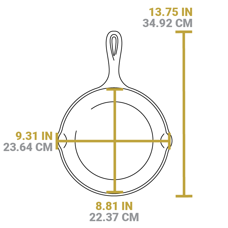Lodge Cast Iron 9 Inch Round Skillet