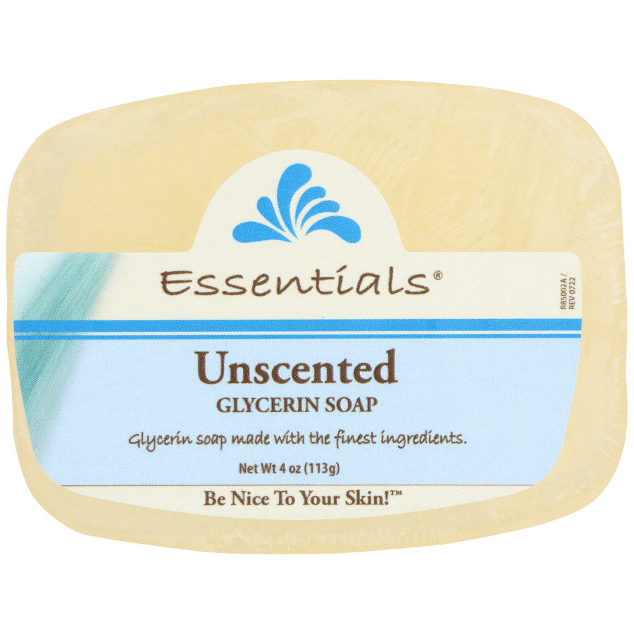 Unscented Glycerine Bar Soap 4oz.
