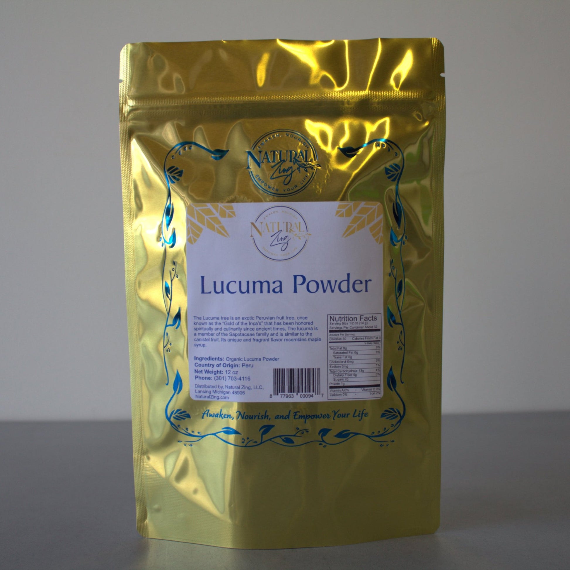Lucuma Powder, Raw Organic 16oz.