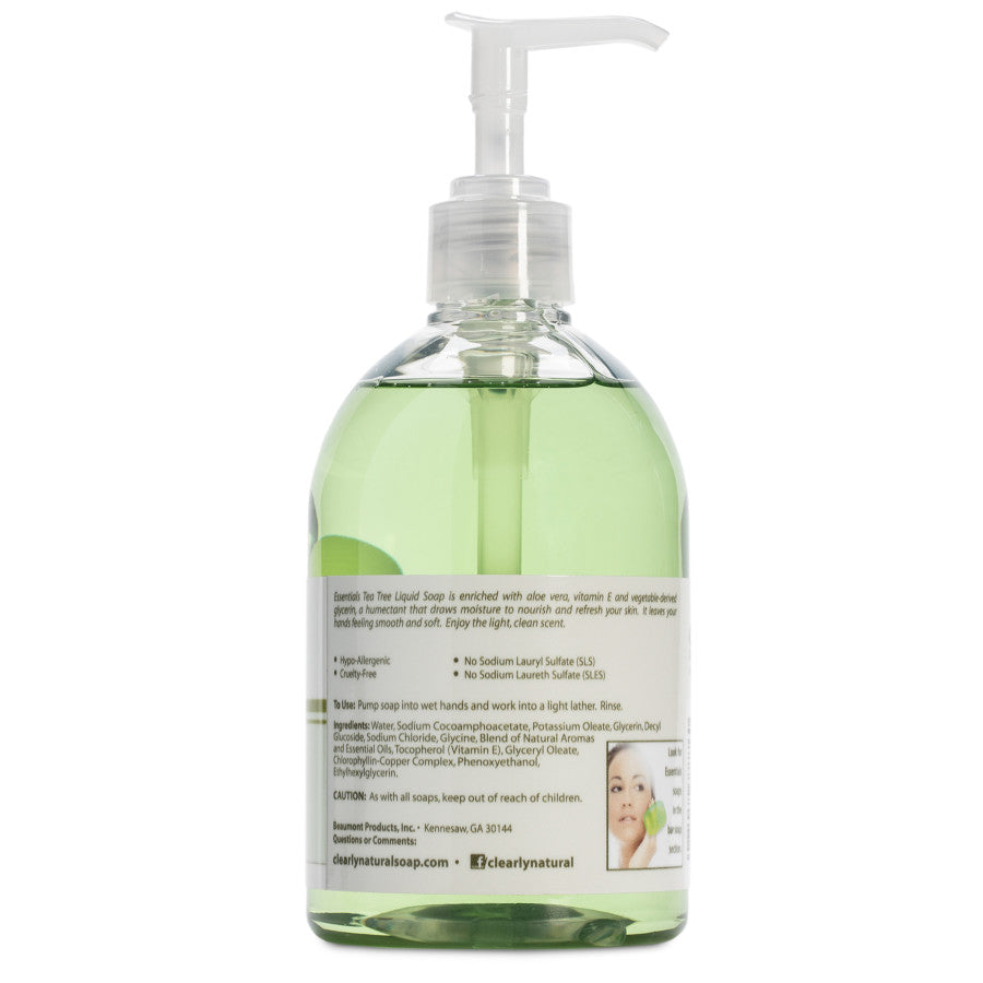 Tea Tree Glycerine Hand Soap 12 oz by Clearly Natural
