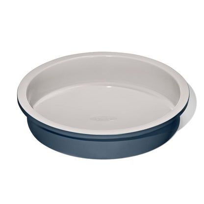 OXO - PRO CERAMIC 9 IN ROUND CAKE PAN - STORM BLUE