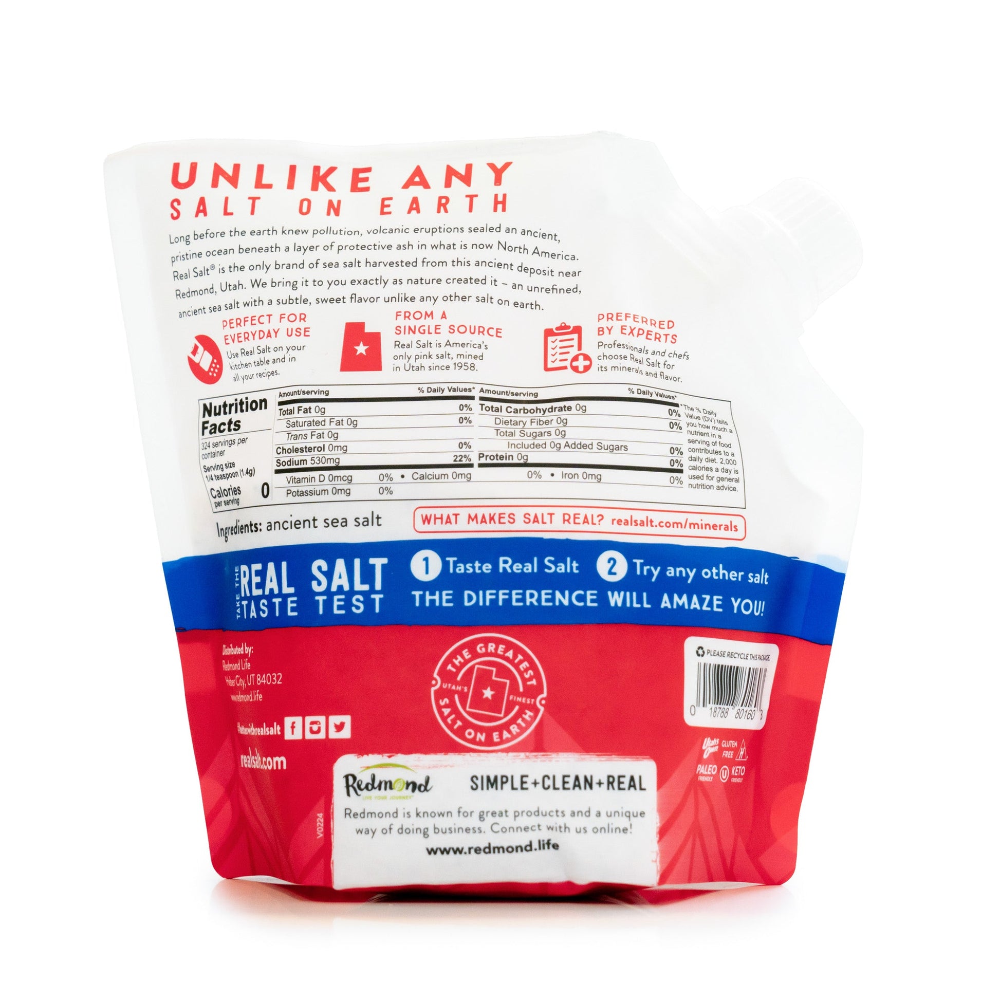 Redmond Real Salt 16 oz Kosher Pouch