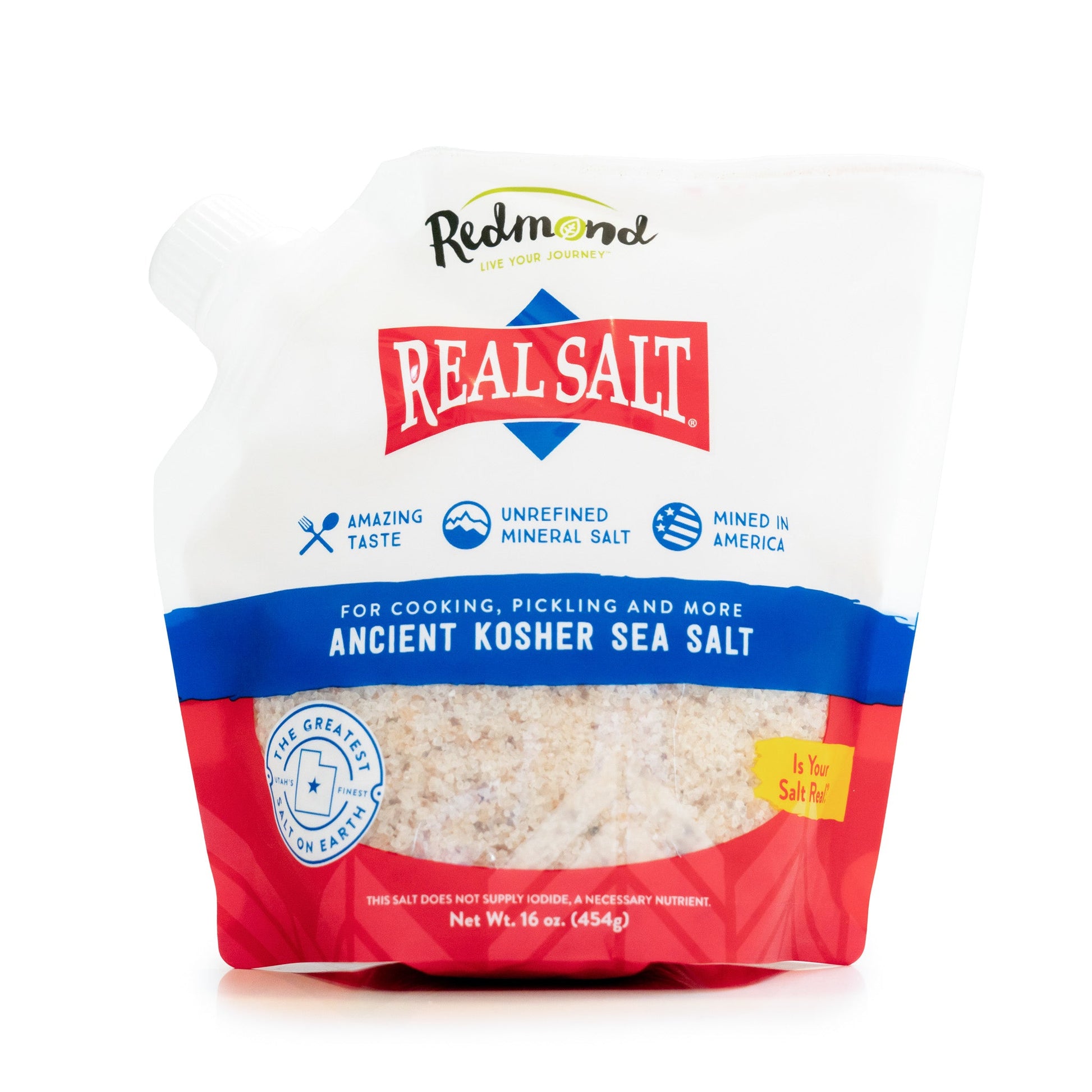 Redmond Real Salt 16 oz Kosher Pouch