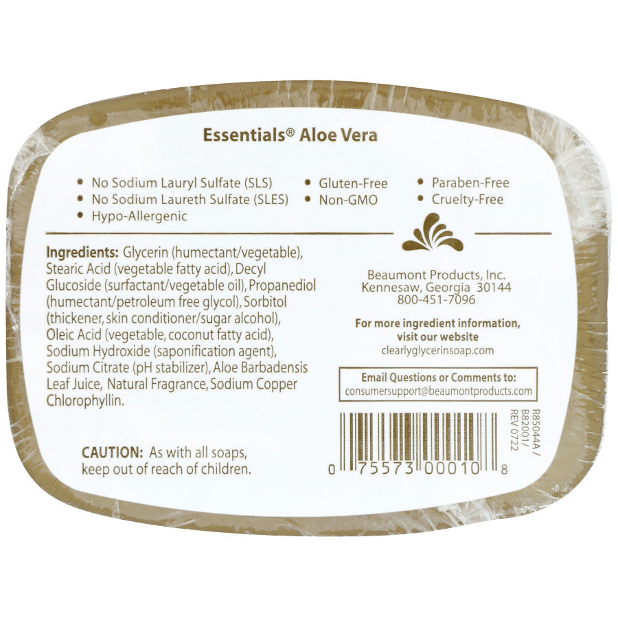 Aloe Glycerine Bar Soap 4oz.