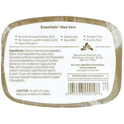 Aloe Glycerine Bar Soap 4oz.
