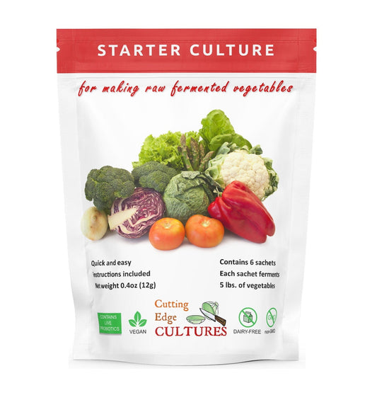 Cutting Edge Starter Culture For Fresh Vegetables (6 single sachets)